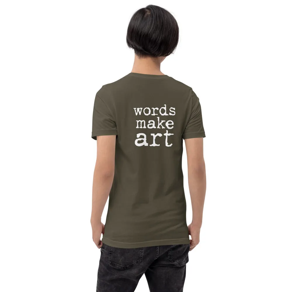 Words Make Art T-shirt - White