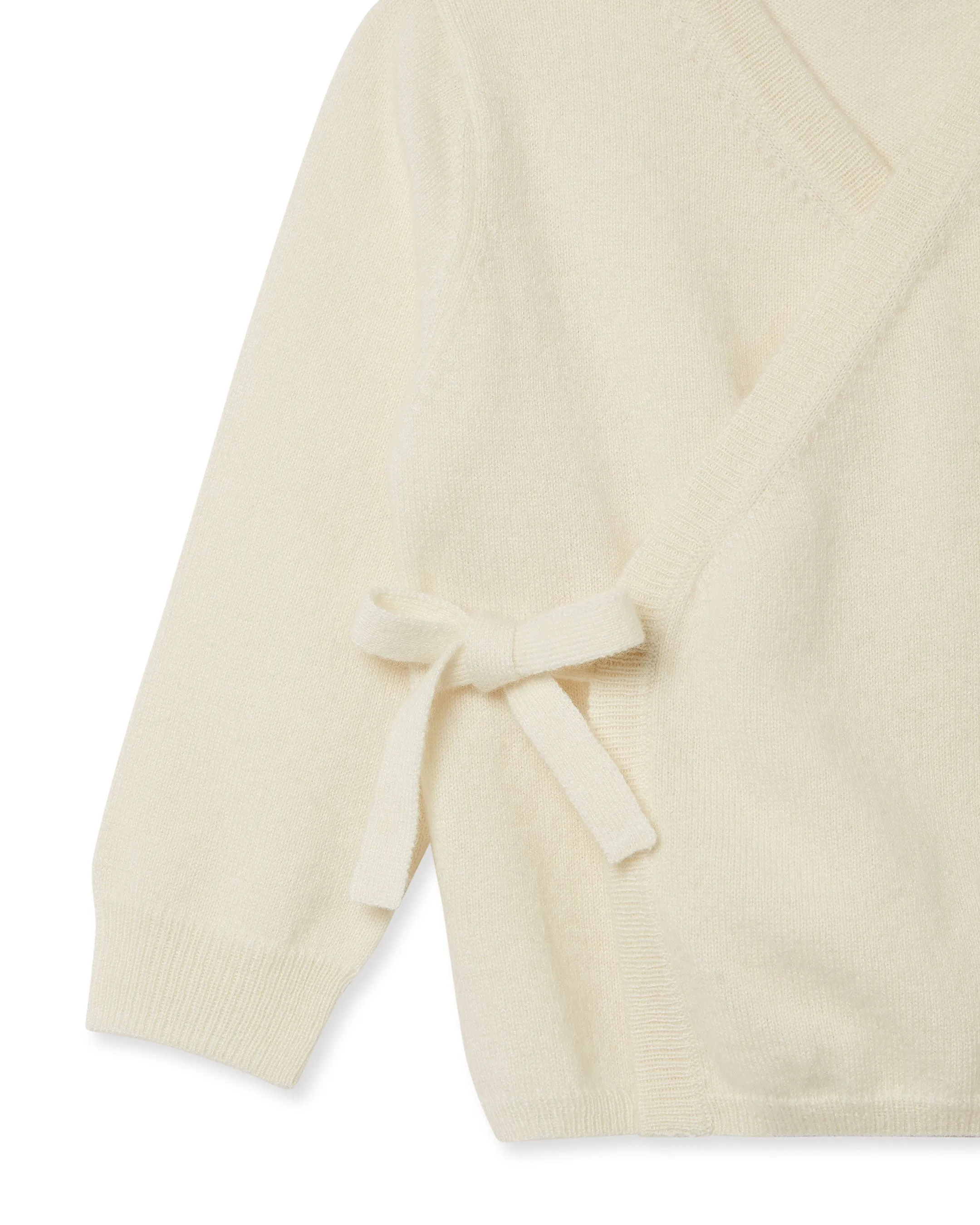 Wrap Cashmere Cardigan New Ivory White